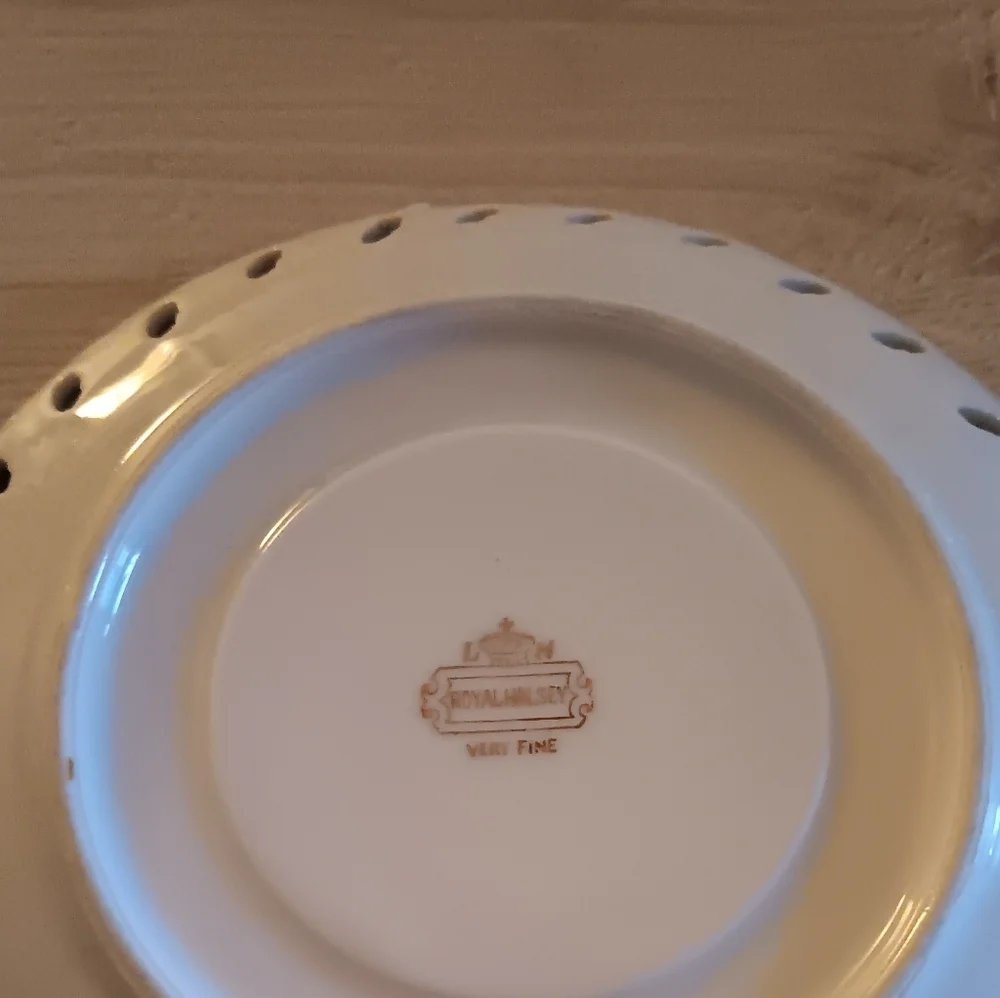 Royal Halsey Rose Tea Cup And Saucer Set.  Teal Gold